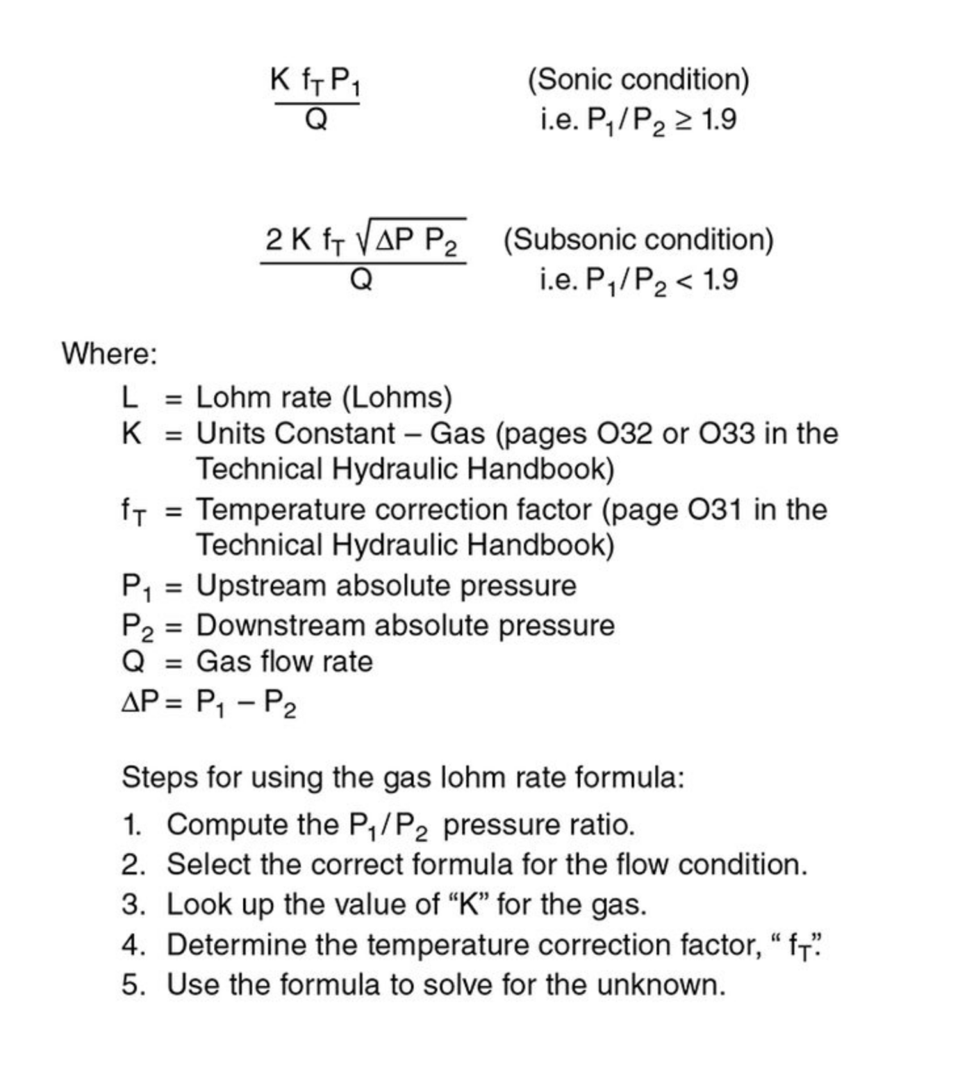 How to Calculate Flow Resistance for Gases The Lee Co